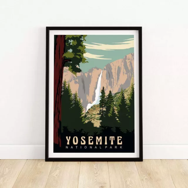 Yosemite National Park Vintage Travel poster Choose your Size