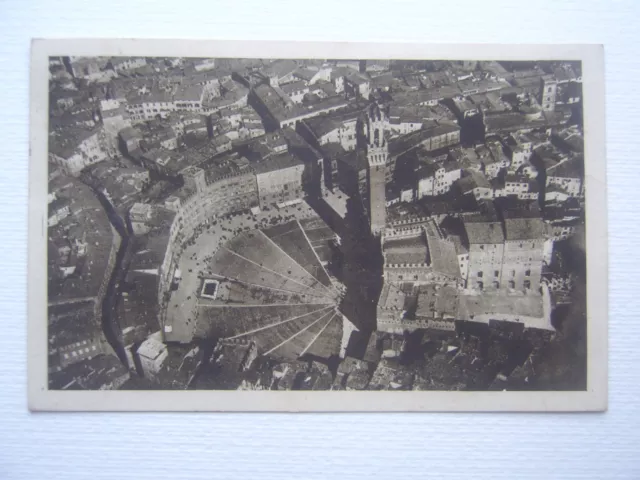 Toscana : Siena (Si) Piazza Del Campo Veduta Dall'aeroplano  Viaggiata Anno 1933