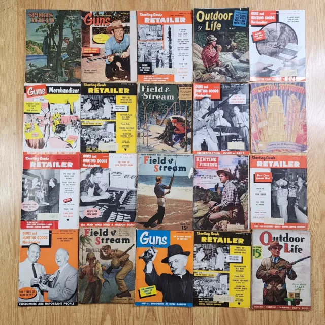 VINTAGE HUNTING AND Fishing Magazine Lot of 13 -- 1933 - 1934