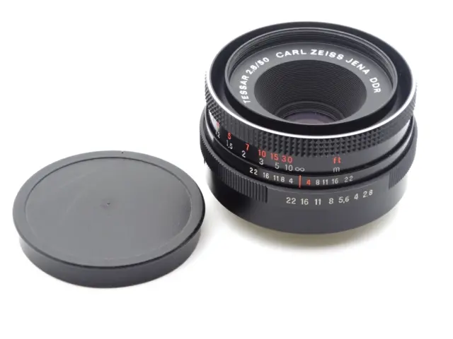 Carl Zeiss Jena Tessar 50mm f2.8 Standard Lens - M42 Screw Fitting - Nice!