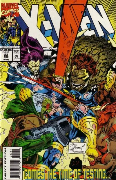 X-MEN (Vol. 2) #23 F/VF, Direct cover, Marvel Comics 1993 Stock Image