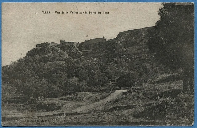 CPA MOROCCO: TAZA - View of the Valley on the Wind Gate