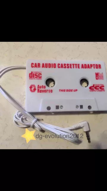 Audio Cassette Tape Adapter to Auxiliary Cable 3.5mm Jack for MP3 iPod CD Player