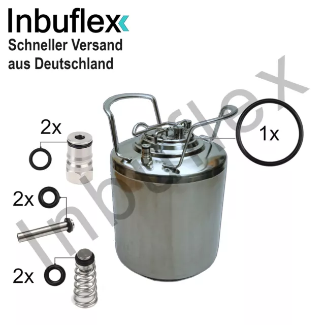 Dichtringe Set Keg Ersatz 7 O-Ringe NC für KEG Fass Corny Bier Hobbybrauer