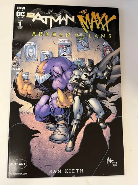 Idw/Dc: Batman/The Maxx: Arkham Dreams #1: Got Art! Crees Lee Variant Cover