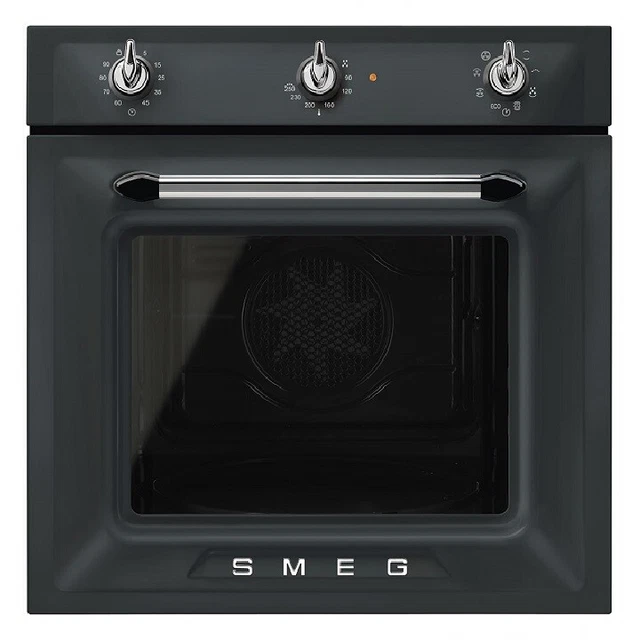 SMEG SF6905NO1 Four Encastré Multifonctions Attisé Noir Mat Classe A