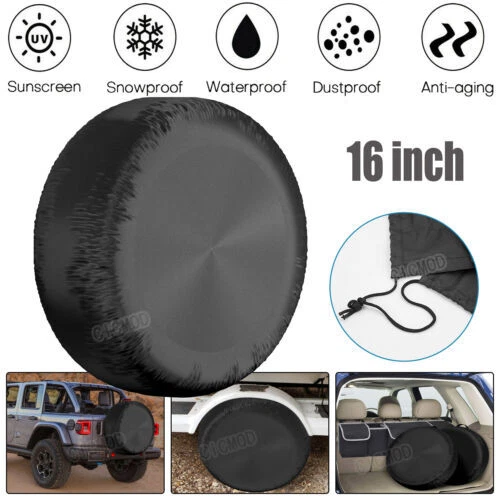 CAR SPARE WHEEL Cover 16inch Tyre Bag Waterproof Sunshade Fit Van ...