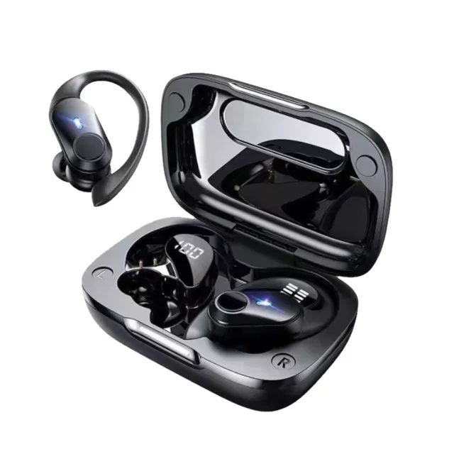Bluetooth 5.1 Headset TWS Earphones Wireless Earbuds Stereo Ear Hook Headphones