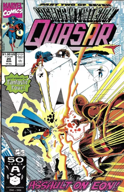 Quasar Comic 20 Copper Age First Print 1991 Gruenwald Capullo Williams Marvel