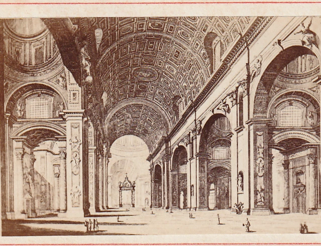 Rome Rere RARE CDV ROME ROMA SAINT PIERRE INTERIEUR vers 1875 EUR 29,00 - PicClick FR