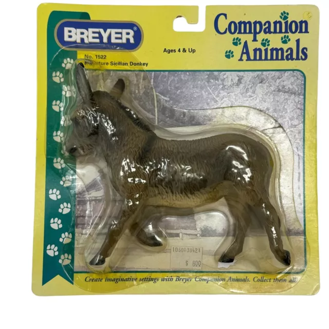 Breyer companion animals Miniature Sicilian Donkey #1522, NIB, Retired Stock