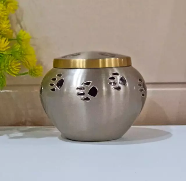 Small Cremation Urns Pet Funeral -Cremation Urn for Pet Ashes (Footprints Model)