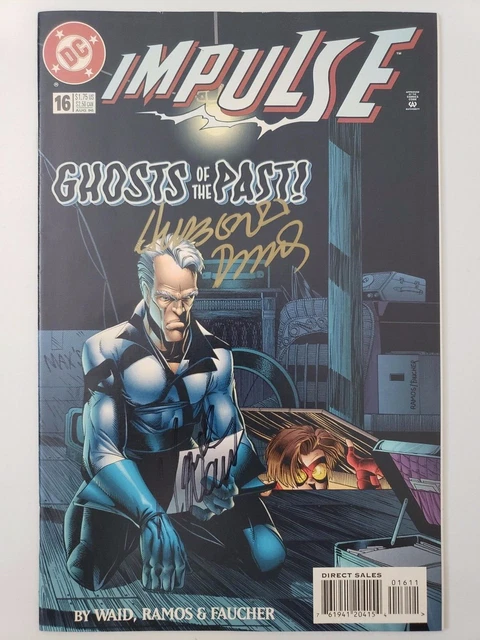 IMPULSE #16 (1996) DC COMICS MARK WAID! AUTOGRAPHED by HUMBERTO RAMOS with COA!