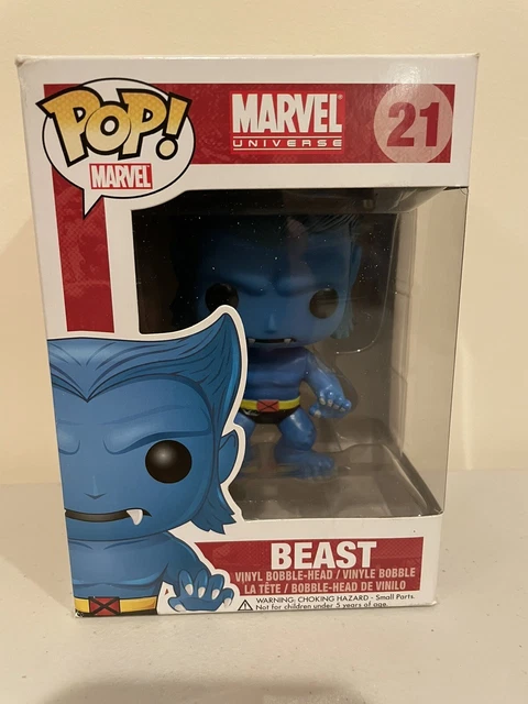 Funko Pop Beast Vinyl Figure #21 Marvel Universe X-Men Vaulted with protector