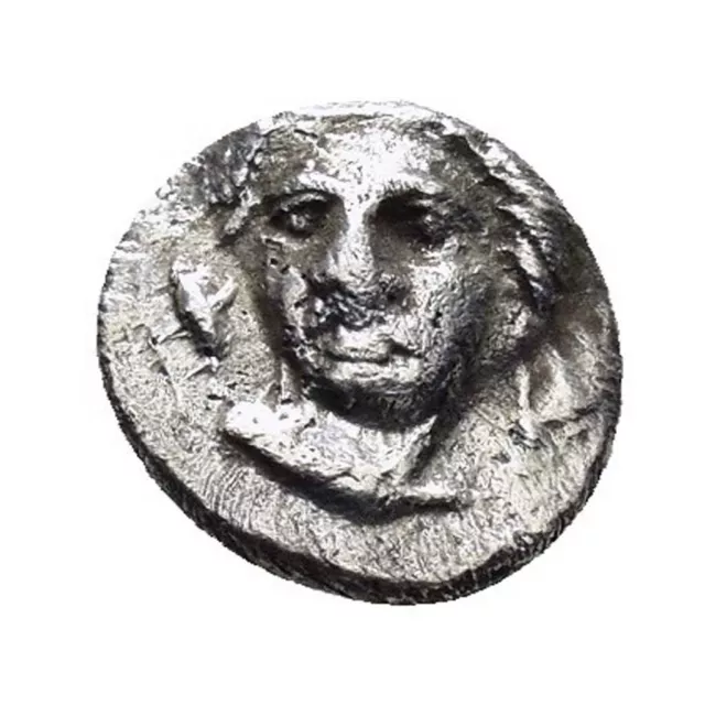 Cilicia Tarsus Satrap Pharnabazes Obole Silver XF 379-372 BC Head Feminine