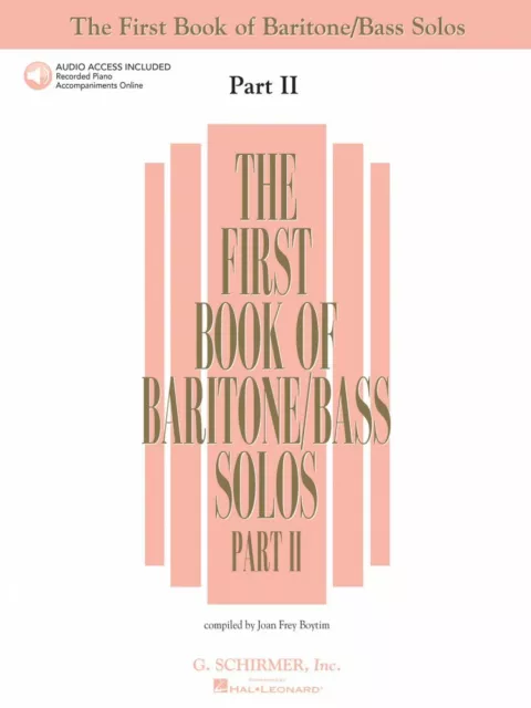 The First Book of Baritone Bass Solos Part II Book and Online Audio 050483788