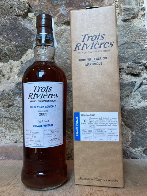 Rhum Trois Rivières Private Vintage 2005 Rinaldi Italie