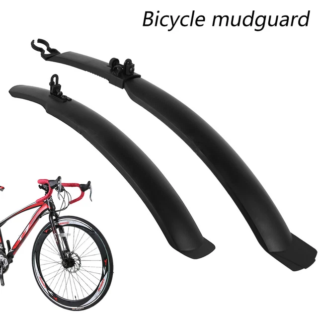 Kit Garde-boue Universel Pour VTT Vélo – Avant Et Arrière Réglables – Noir