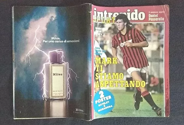 Intrepido Sport N.51 1984 Con Poster Hateley E Maradona  Passarella Body Buildin