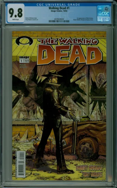 The Walking Dead #1 CGC 9.8 NM/MT white pages Image comics 4039638004
