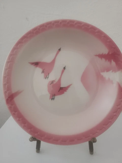Vintage China Traveler Milwaukee Railroad China Round Rim Shallow Salad Saucer