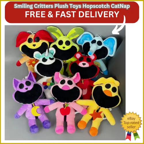 Smiling Critters Plush Toys CatNap Doll Figure Stuffed Decoration Gift Kids Toys
