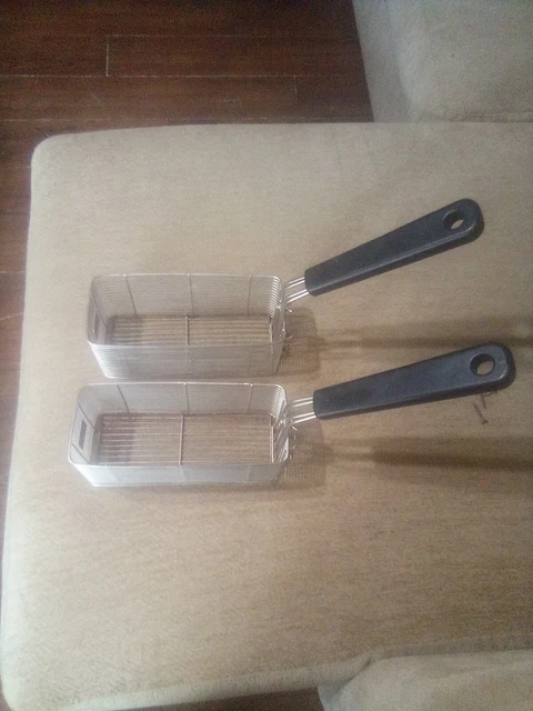 2 X Commercial Fryer Frying Basket 4in Wide 41/4 Tall And 10 In Deep