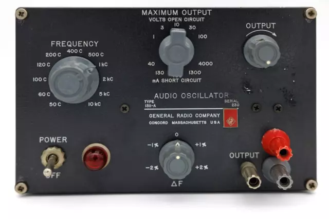 General Radio GR 1311-A Audio Oscillator 1311A - Tested, Works Great