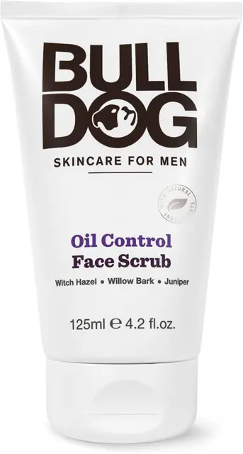BULLDOG Skincare - Scrub viso controllo olio per uomo, 125 ml