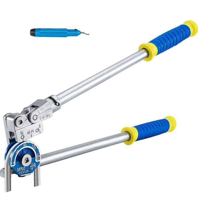 VEVOR 3/8& TUBE Bender 180 Degrees Pipe Bender for HVAC & Barking Lines