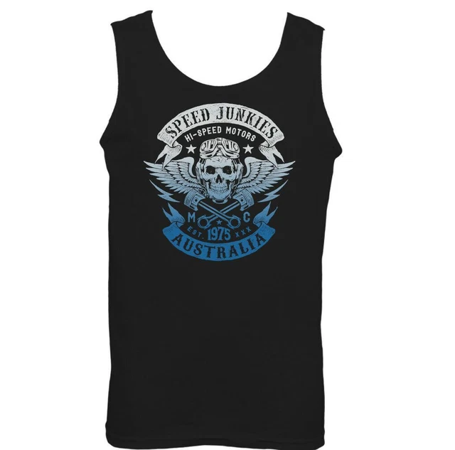 T-shirt biker australiano bikie australiano moto velocità drogati top 7