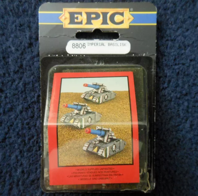 1991 Epic Imperial Guard Basilisk Self Propelled Gun Citadel 6mm 40K Army MIB GW 1991 Epic Imperial Guard Basilisk Self Propelled Gun Citadel 6mm 40K Army MIB GW