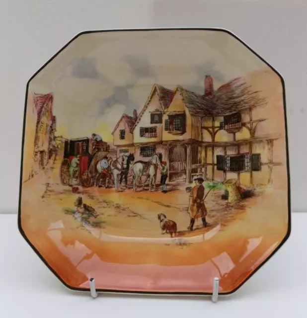 Royal Doulton Seriesware Bowl Old English Coaching Scenes D6393 Signed W E Grace