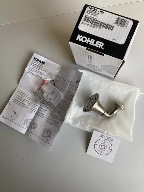 NUEVO Kohler K-10555-BN Colección Devonshire Vestido Individual Gancho Cepillado Níquel
