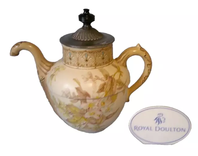 Royal Doulton ""Royles Patent selbstgießende"" Teekanne, Nr. 6327 - 1886 viktorianisch