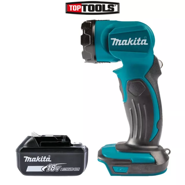 Makita DML815 18v Li-ion 12 Position Led Work Light Torch With 1 x 5.0Ah Battery