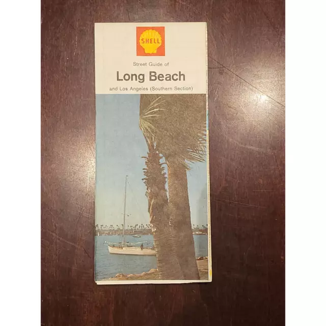 Shell Street Map of Long Beach and South LA 1965 Edition