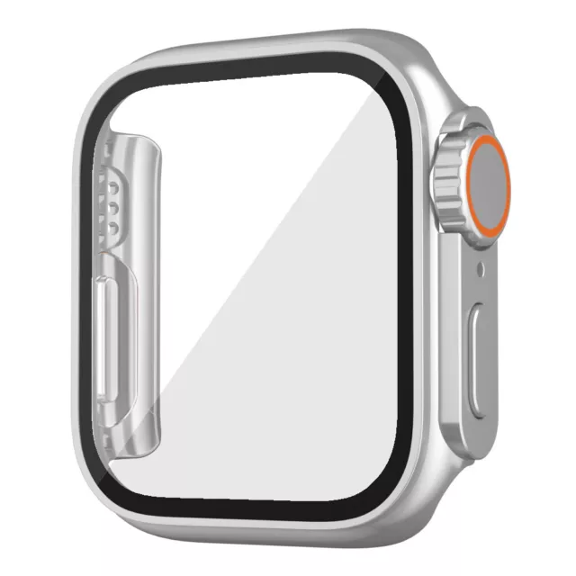 Protecteur D'écran Coque Complète Pour Apple Watch Série 8 7 6 5 Se 44/45Mm #