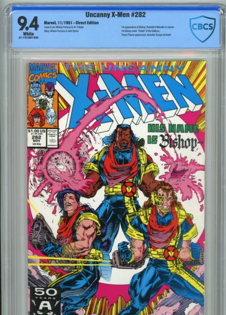The Uncanny X-Men #282 (Marvel 1991) | 9.4 NM | 1st Bishop Appearance & Cover