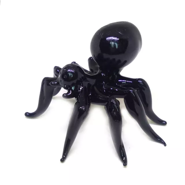 Tiny Spider #6 hand blown art glass miniature figurine crystal sculpture  animal