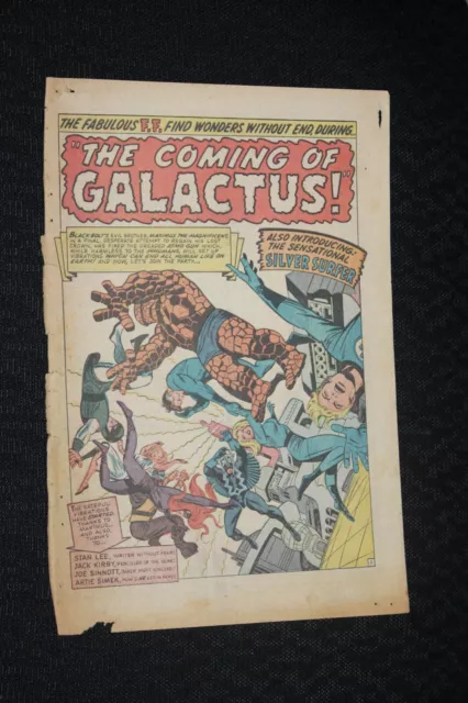 Fantastic Four 48 page 1 only Splash 1st Silver Surfer & Galactus