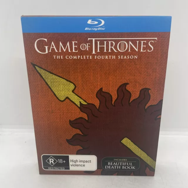 Game of Thrones season 4 blu-ray (includes Beautiful Death Book) Free Post Aus