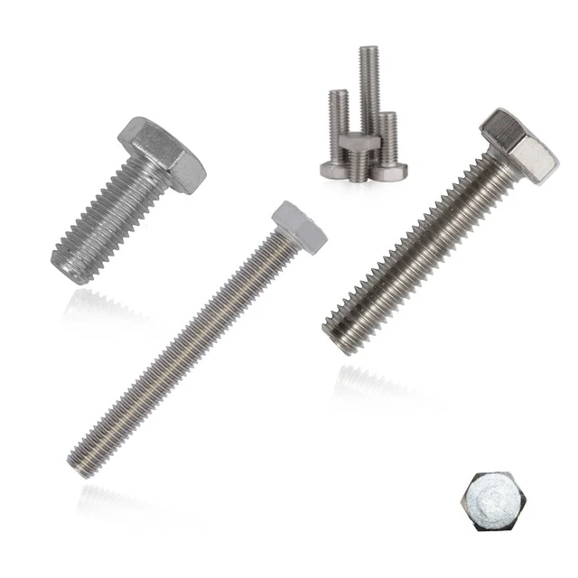 Vis Douille Hexagonale M4 M6 M8 M10 M12 Inox A2 Festigk. 70 Filetage Complet din