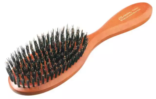 Comair Pneumatik Holzbürste Hair Brush Wildschweinborste 11-Reihig