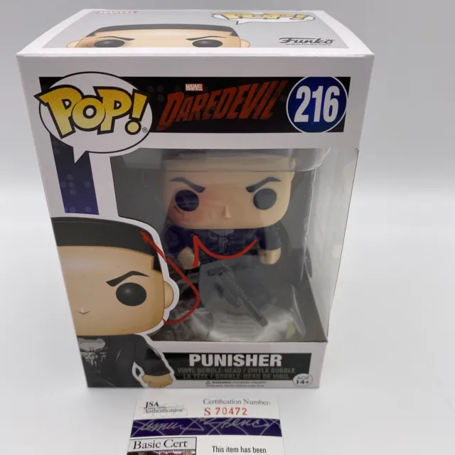 Funko Pop! Punisher #216 Jon Bernthal SIGNED JSA COA Vaulted