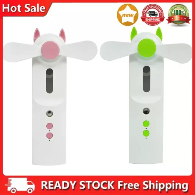 Portable Water Spray Mist Fan USB Rechargeable Handheld Humidifier Cooling Fans