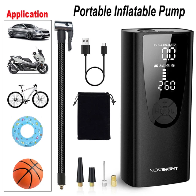 12V Cordless Electric Car Tyre Inflator Pump Portable Tire Air Compressor Pump