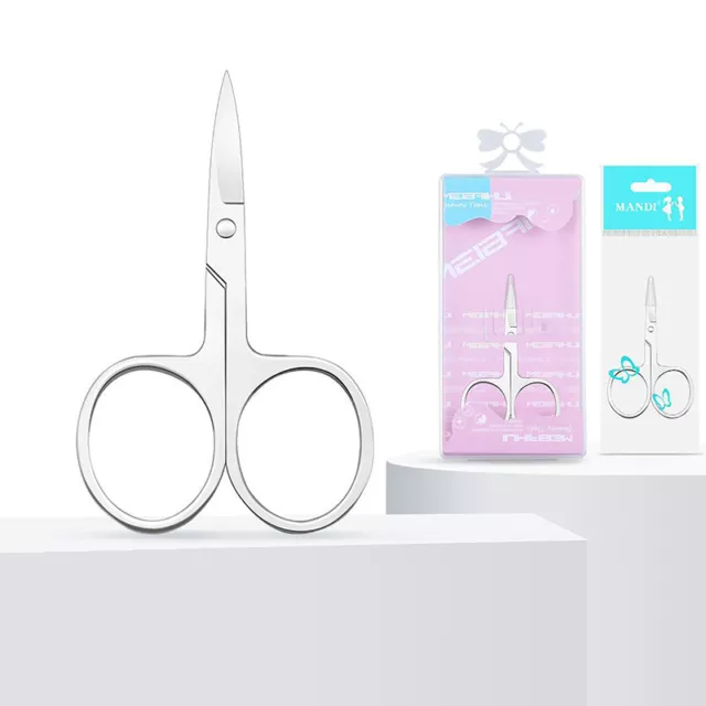 Women Ladies Eyebrow Trimmer Comb Eyelash Hair Scissors Cutter Remover Tool