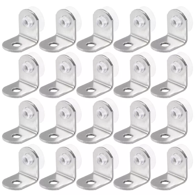 Soporte estante clavijas acero inoxidable con ventosas 12 x12 x15mm 20pcs