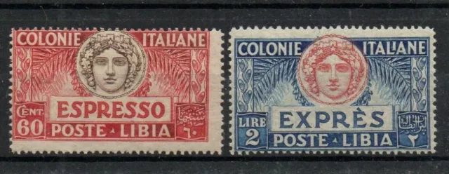 1923 Libyan Colonies Expressed No.7/8 Values New Mnh**